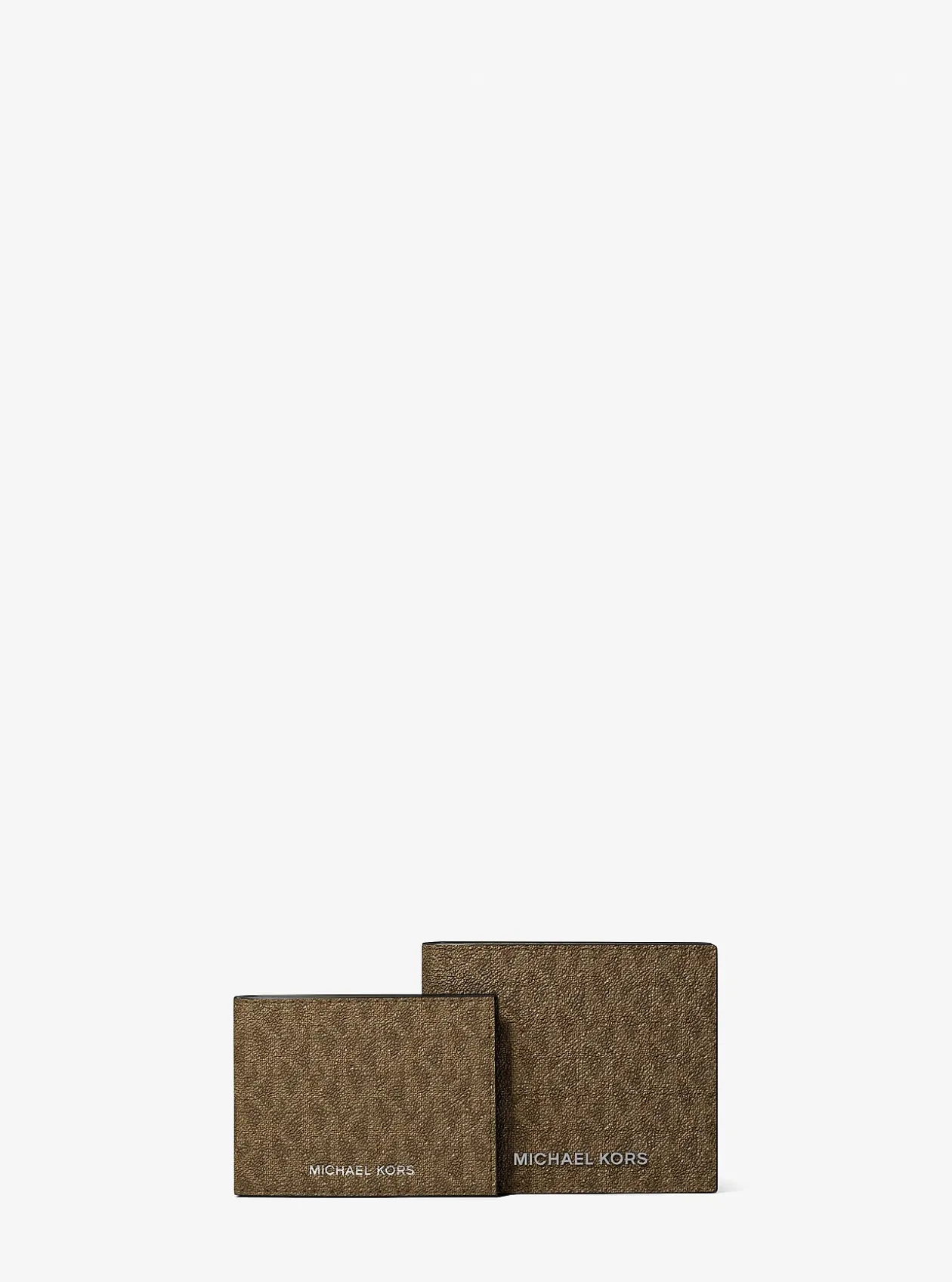 Portefeuille compact Harrison à logo avec porte-cartes