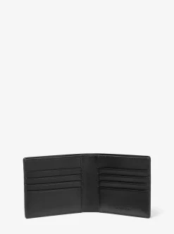 Portefeuille compact Harrison à logo avec porte-cartes