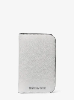 Portefeuille compact Hudson en cuir grainé