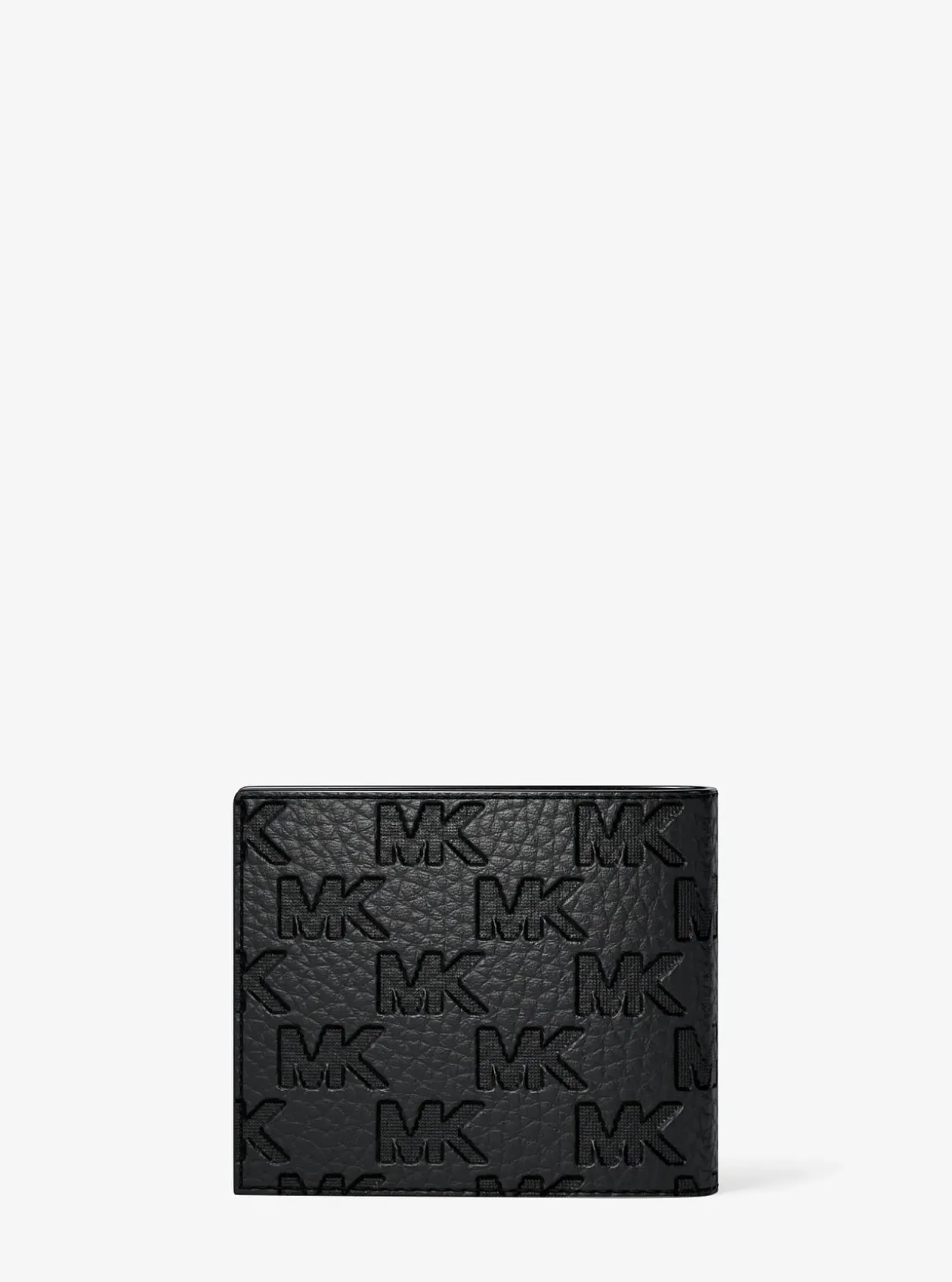 Portefeuille compact Hudson avec porte-cartes en cuir à logo en relief