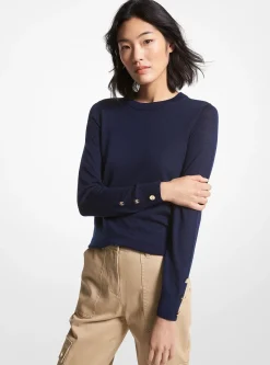 Pull en laine mérinos mélangée