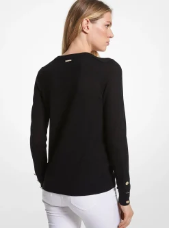 Pull en laine mérinos mélangée