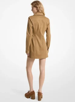 Robe à lacets en coton biologique extensible
