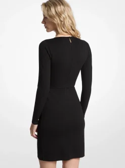 Robe portefeuille cloutée