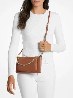 Sac à bandoulière Jet Set convertible de taille moyenne en cuir grainé