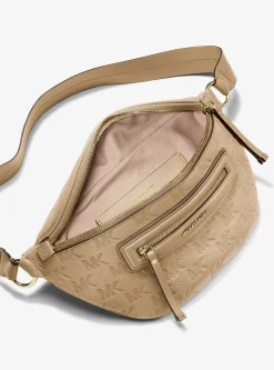 Sac ceinture Jet Set Travel de taille moyenne en cuir à logo en relief