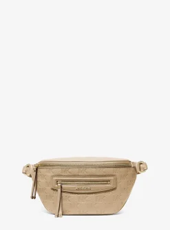 Sac ceinture Jet Set Travel de taille moyenne en cuir à logo en relief