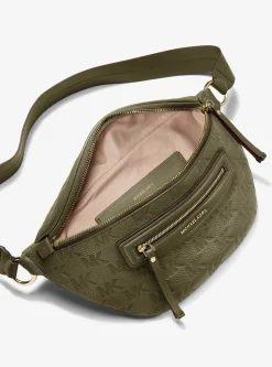 Sac ceinture Jet Set Travel de taille moyenne en cuir à logo en relief