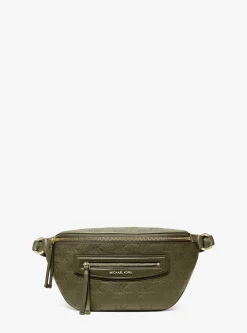 Sac ceinture Jet Set Travel de taille moyenne en cuir à logo en relief