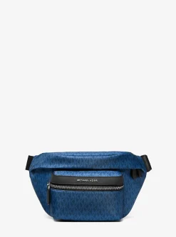 Sac ceinture tissé à imprimé logo Signature