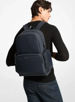 Sac à dos Cooper en cuir à logo Signature