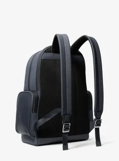 Sac à dos Cooper en cuir à logo Signature