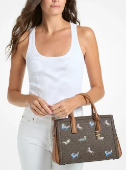 Sac Laila de taille moyenne à logo Signature