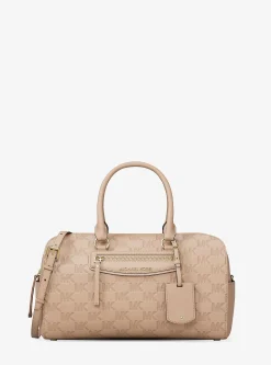 Sac marin à bandoulière Jet Set Travel de taille moyenne en cuir à logo en relief