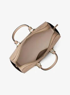 Sac marin à bandoulière Jet Set Travel de taille moyenne en cuir à logo en relief