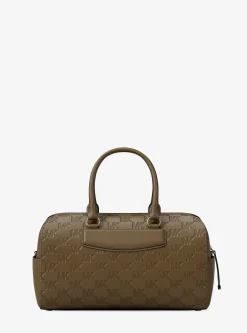Sac marin à bandoulière Jet Set Travel de taille moyenne en cuir à logo en relief
