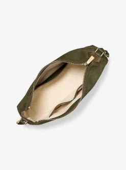 Sac porté épaule convertible Nolita de taille moyenne en nubuck