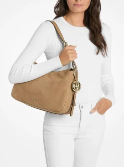 Sac porté épaule convertible Nolita de taille moyenne en nubuck