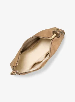 Sac porté épaule convertible Nolita de taille moyenne en nubuck