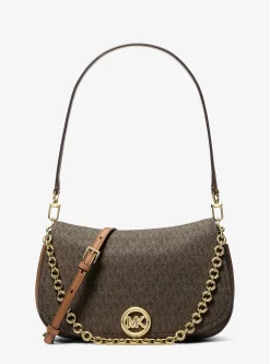 Sac porté épaule convertible Nolita de taille moyenne à logo Signature