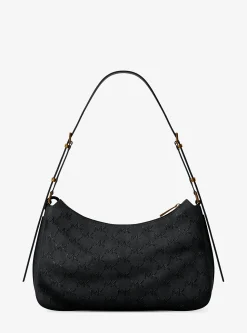 Sac porté épaule Nolita de taille moyenne en cuir avec logo à point roulé