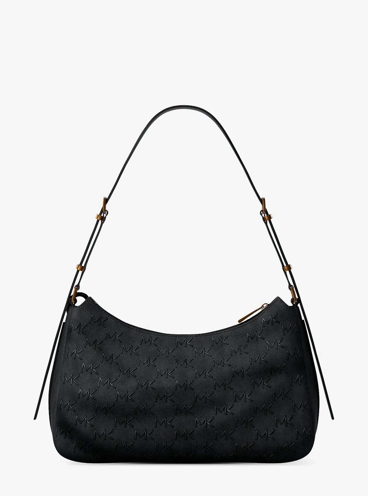 Sac porté épaule Nolita de taille moyenne en cuir avec logo à point roulé