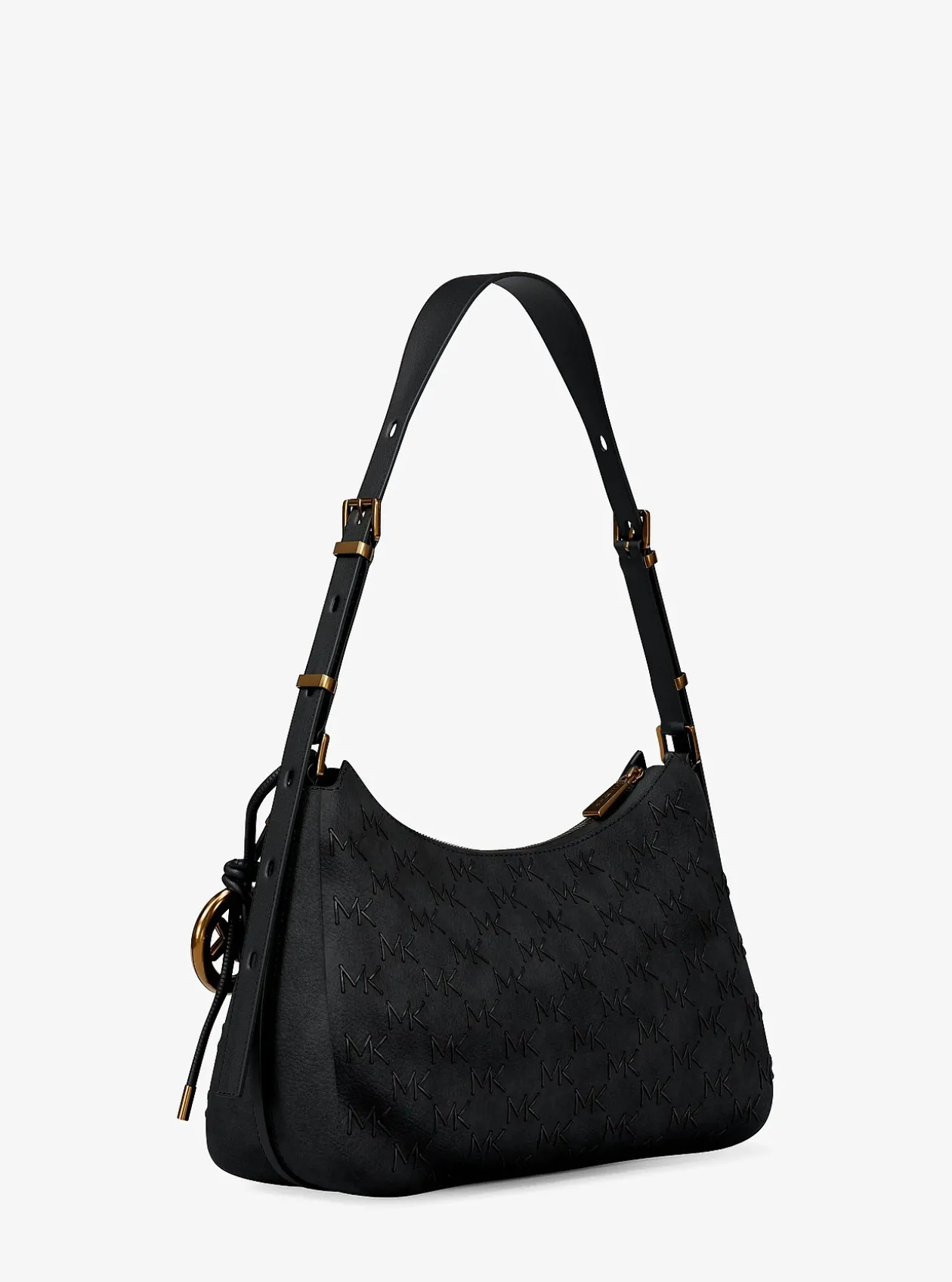 Sac porté épaule Nolita de taille moyenne en cuir avec logo à point roulé