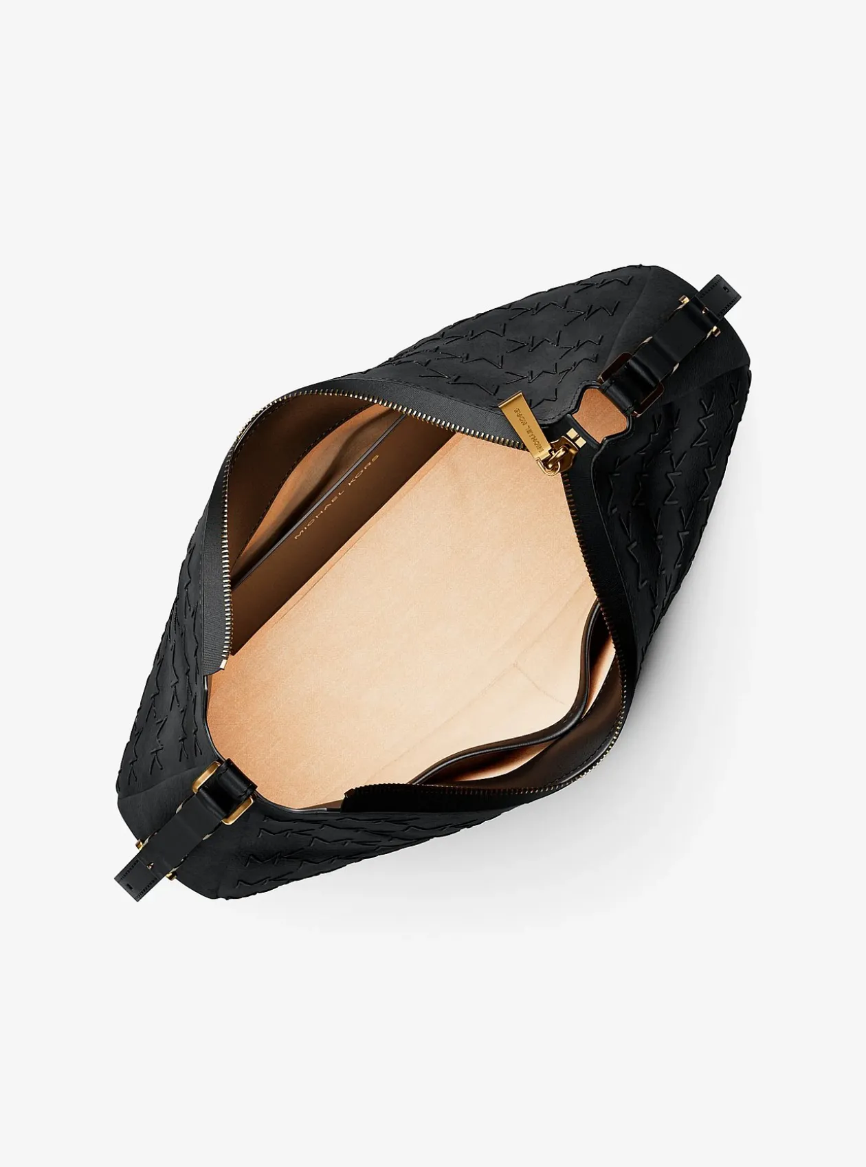 Sac porté épaule Nolita de taille moyenne en cuir avec logo à point roulé
