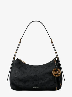 Sac porté épaule Nolita de taille moyenne en cuir avec logo à point roulé