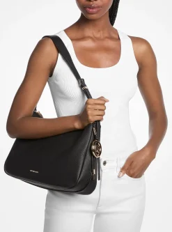 Sac porté épaule Nolita de taille moyenne en cuir grainé
