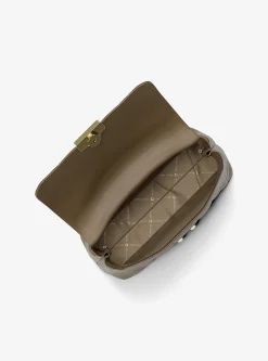 Sac Tribeca de taille moyenne en cuir matelassé