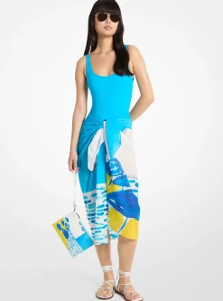 Sarong en linon de coton Michael Kors X Christina Zimpel