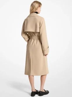 Trench en crêpe texturé