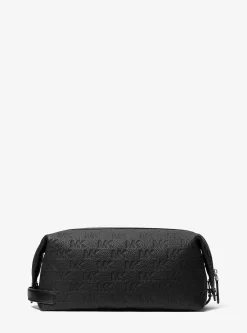 Trousse de voyage Jet Set en cuir à logo en relief