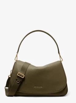 Très grande besace convertible Holmes en cuir grainé