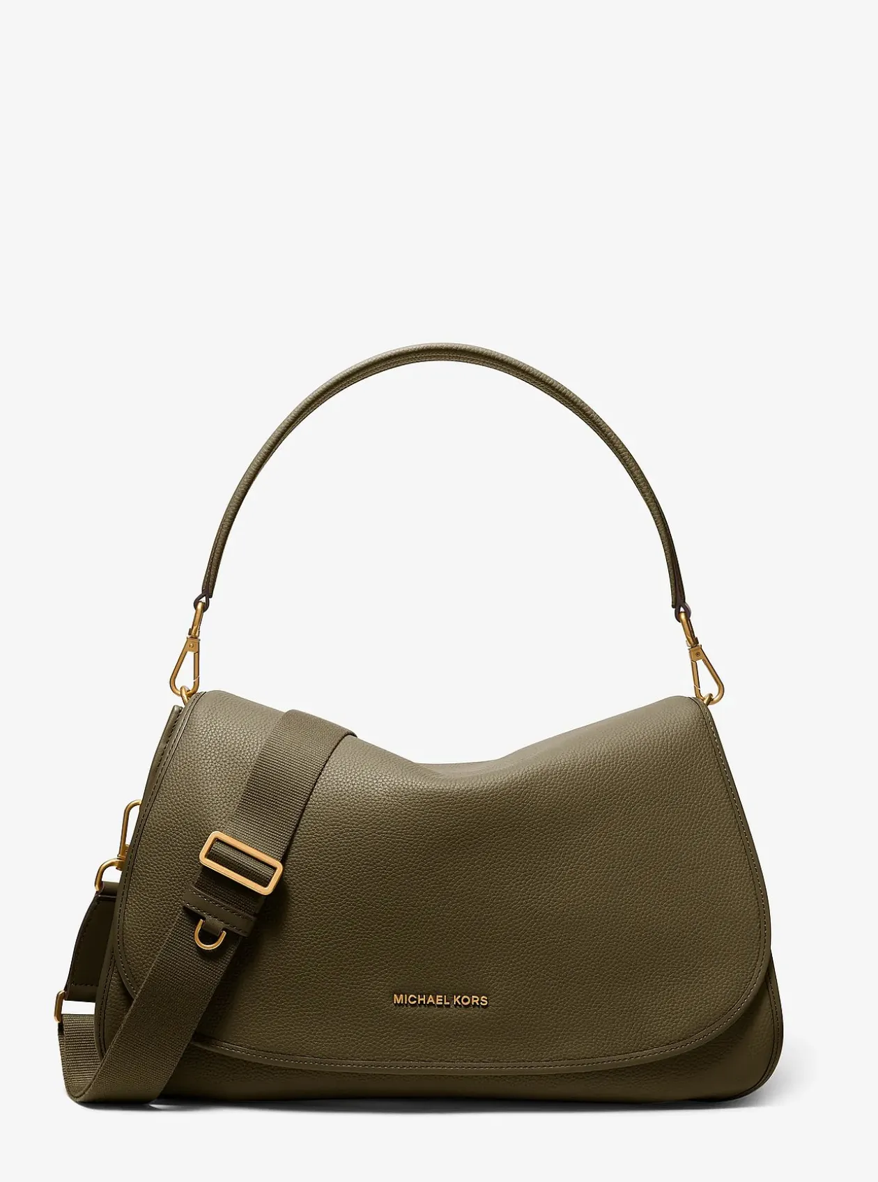 Très grande besace convertible Holmes en cuir grainé