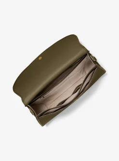 Très grande besace convertible Holmes en cuir grainé