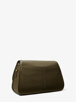 Très grande besace convertible Holmes en cuir grainé