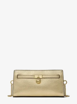 Très petit sac à bandoulière Hamilton Moderne convertible en cuir métallisé