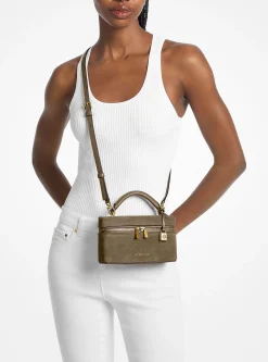 Très petit sac à bandoulière Jana convertible en cuir