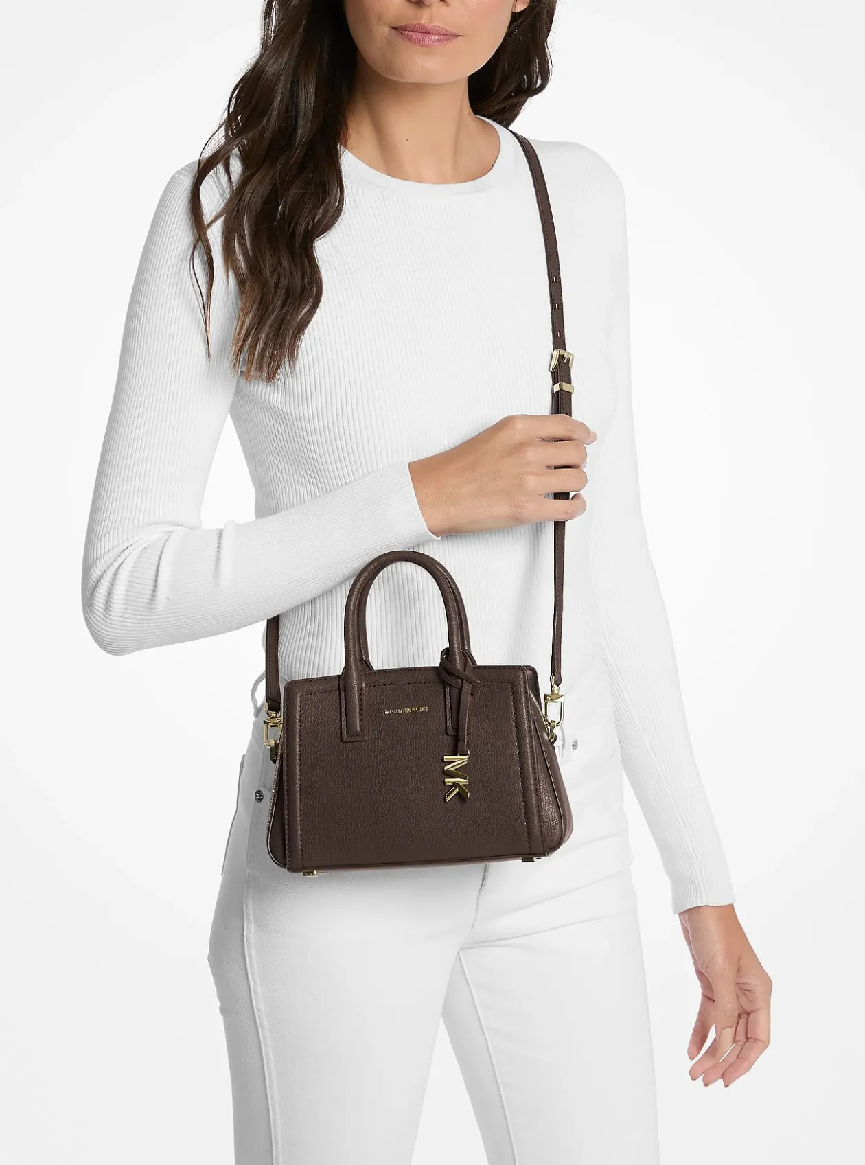 Très petit sac à bandoulière Laila en Cuir