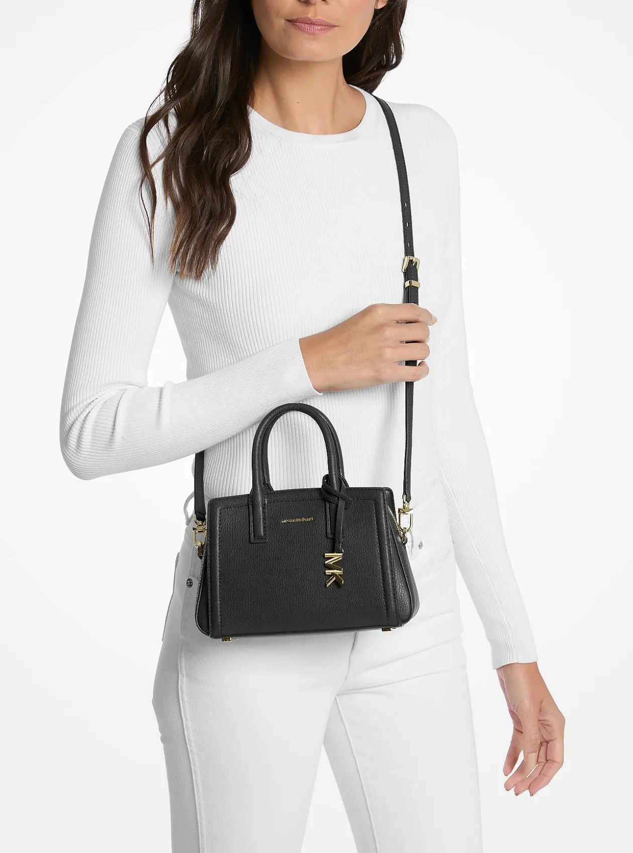 Très petit sac à bandoulière Laila en Cuir