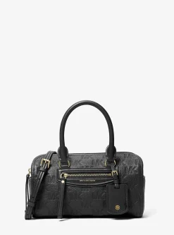 Très petit sac marin à bandoulière Jet Set Travel en cuir à logo en relief