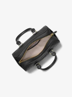 Très petit sac marin à bandoulière Jet Set Travel en cuir à logo en relief