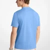 T-shirt en jersey de coton avec bordure à logo