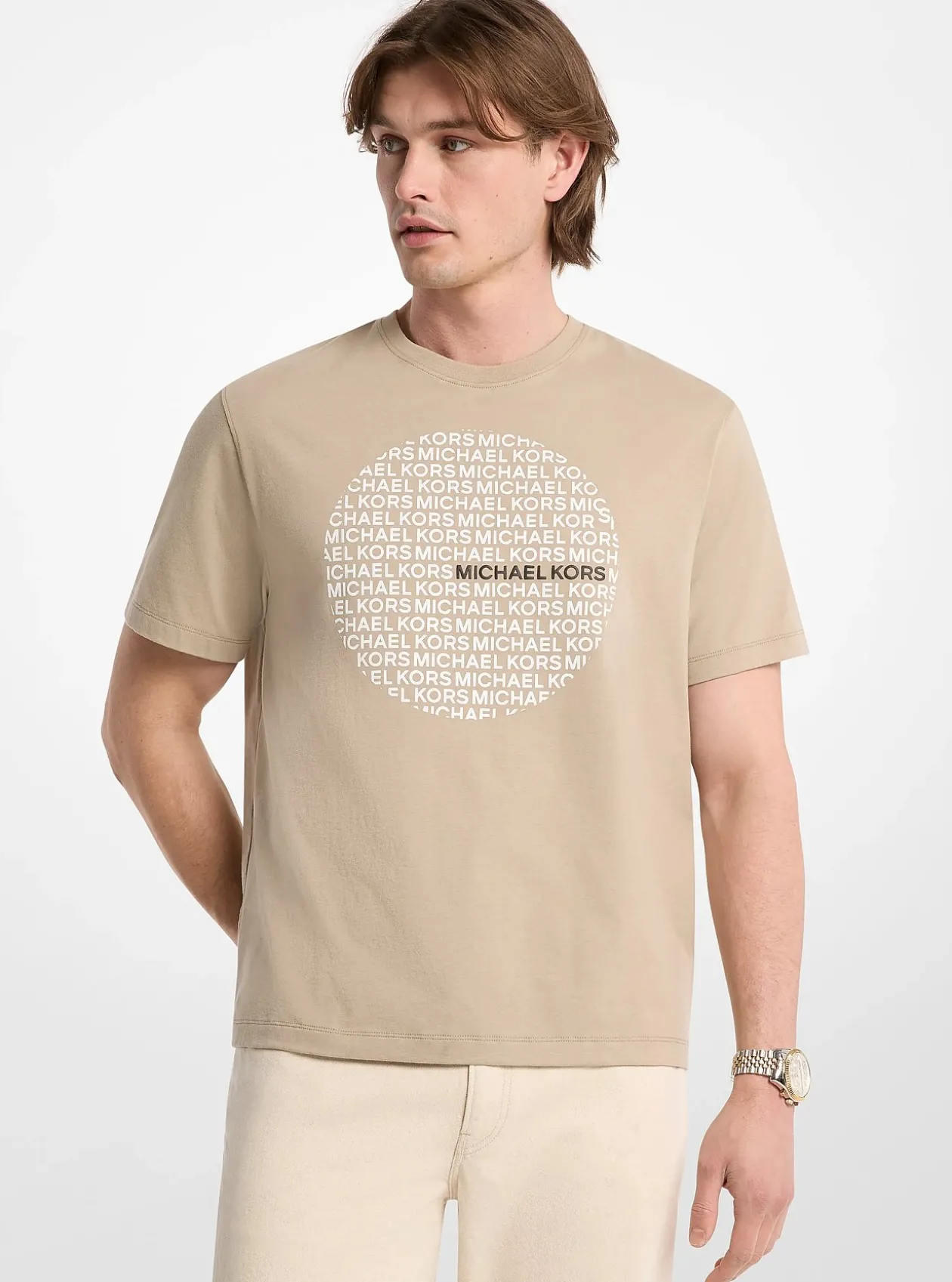 T-shirt en jersey de coton à logo cercle