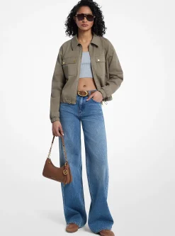 Veste chino en coton extensible