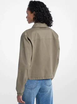 Veste chino en coton extensible