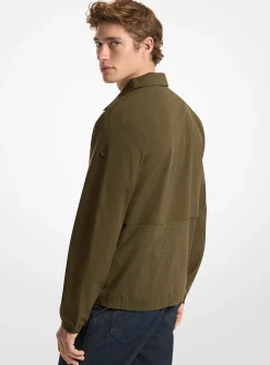 Veste coupe-vent en jacquard à logo