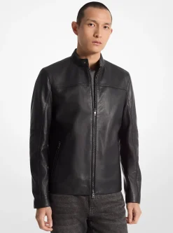 Veste de motard en cuir